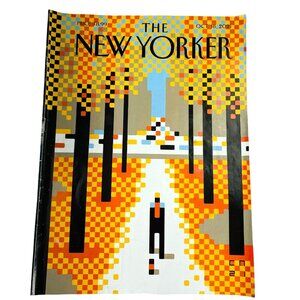 The New Yorker Magazine Oct 18 2021 Walk In The Park Christopher Niemann u